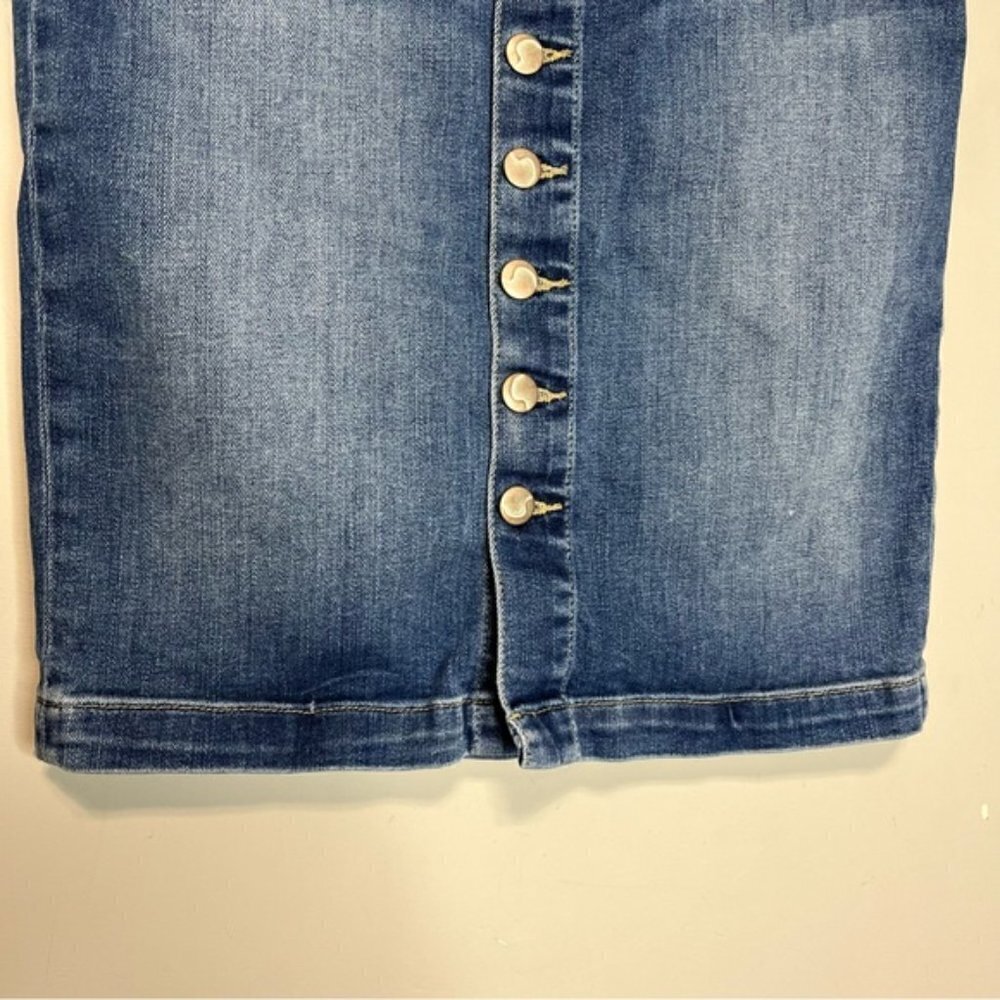 Joe's Jeans Kerrigan Denim Button Front Pencil Skirt, size 28 - Picture 5 of 14